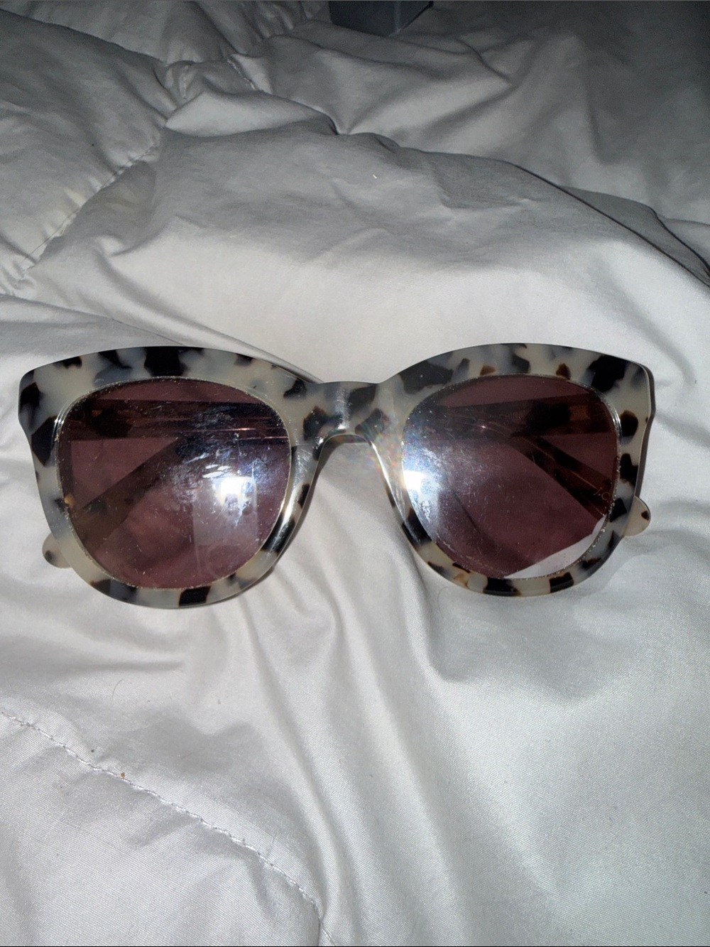 J. Crew Tortoiseshell Cabana Sunglasses Milky